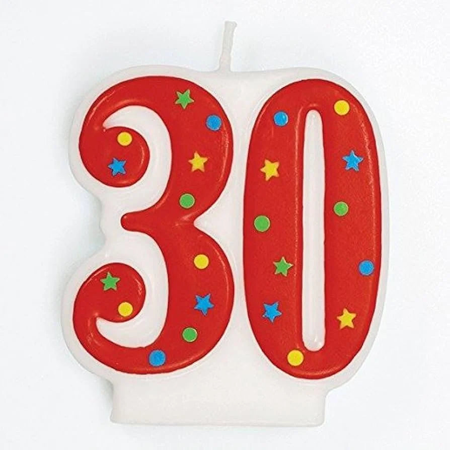 Bougie Chiffre 30