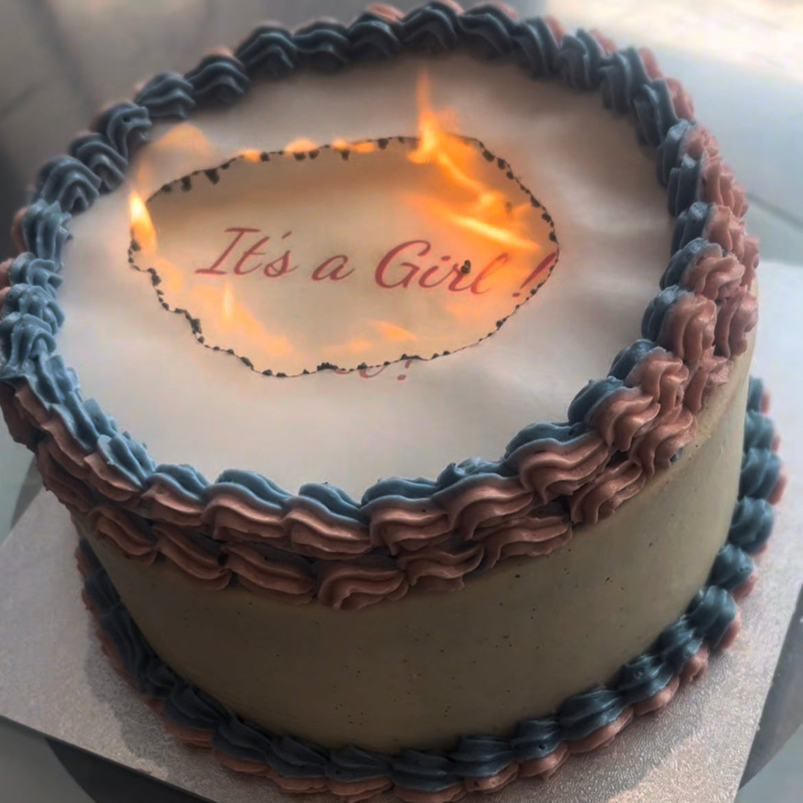GENDER REVEAL CAKE Burnaway