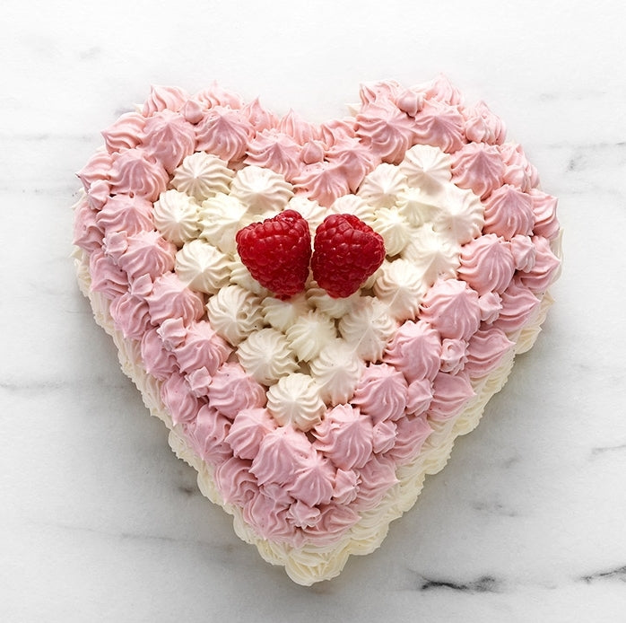 Layer cake coeur Framboise Paris