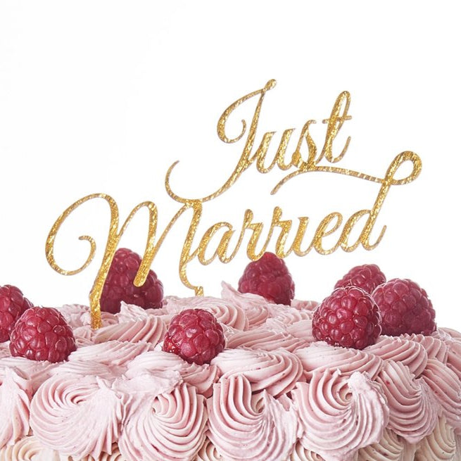 Cake topper Just Married