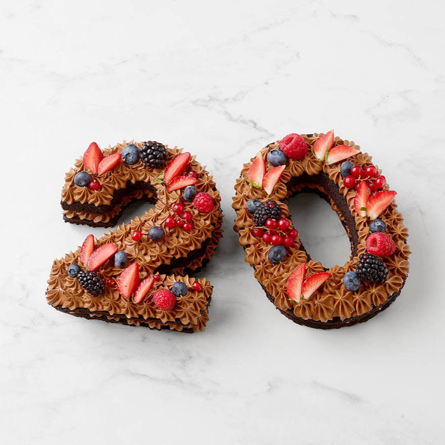 Gateau Chiffre 20 Cake Chocolat Buttercream chocolat