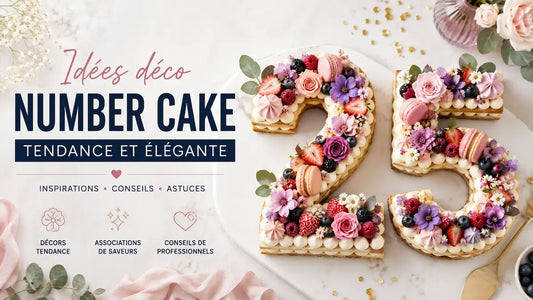 Idées déco number cake tendance et élégante