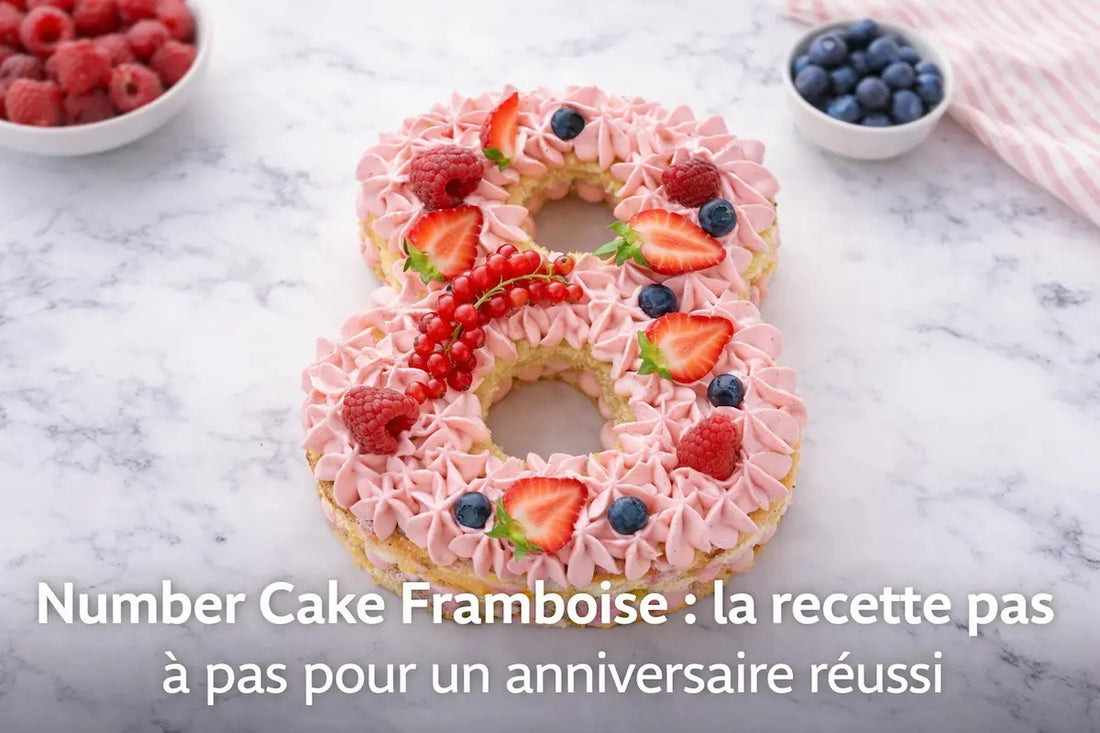 Number cake framboise : recette facile pour anniversaire