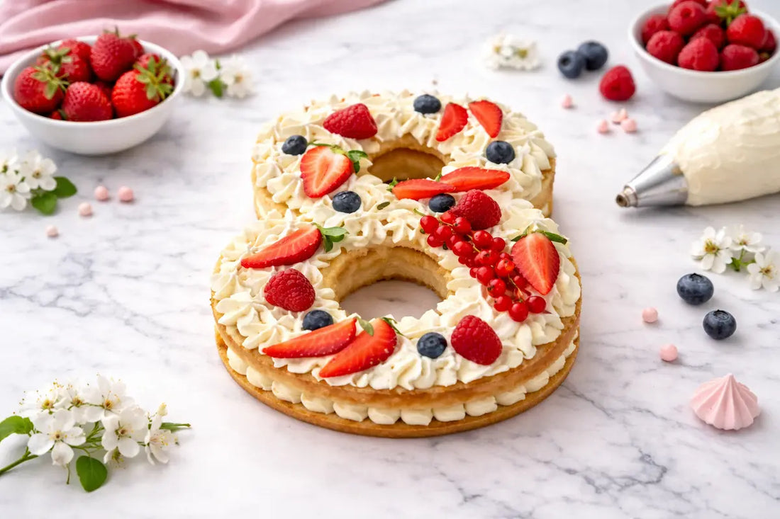 Number cake génoise : recette facile, légère et moelleuse