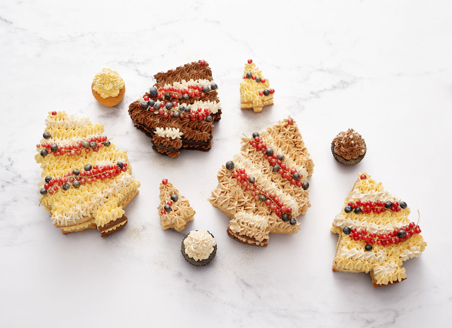 Bûches Christmas trees Love and Cakes Paris 