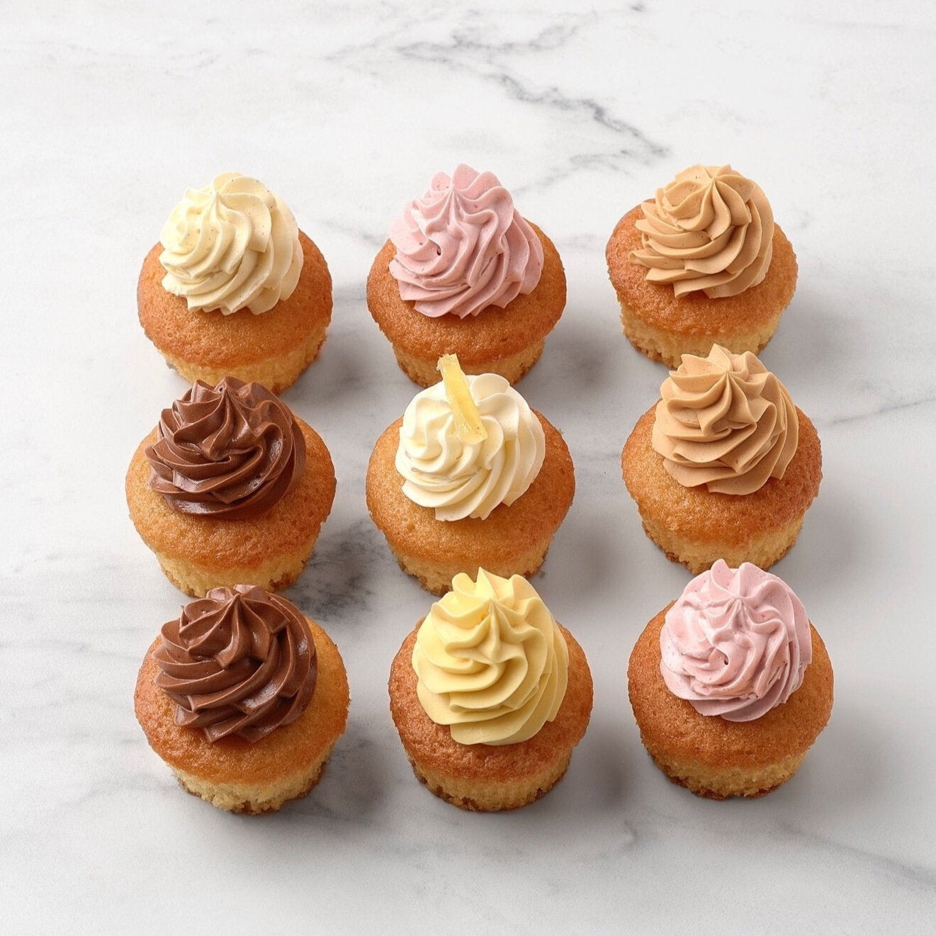 Coffret 9 Cupcakes "Les Classiques"