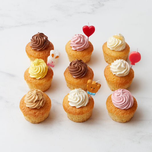 Coffret 9 cupcakes "Baby Love"