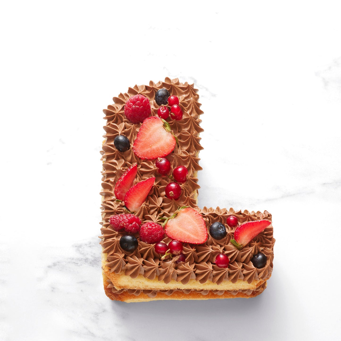 Letter Cake Lettre L Chocolat Vanille Paris