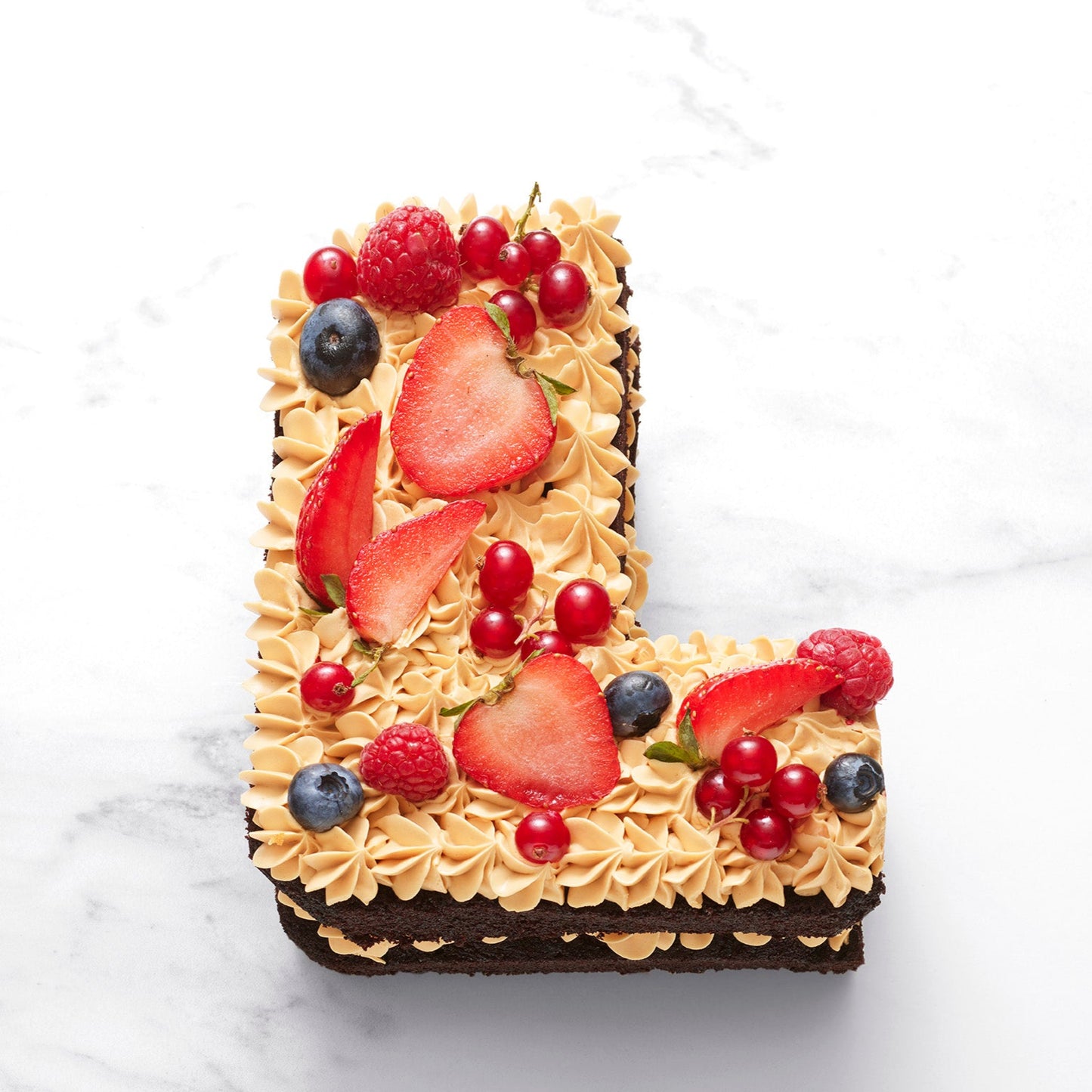 Letter Cake Lettre L Caramel Chocolat Paris