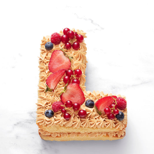 Letter cake Caramel Love and Cakes Paris