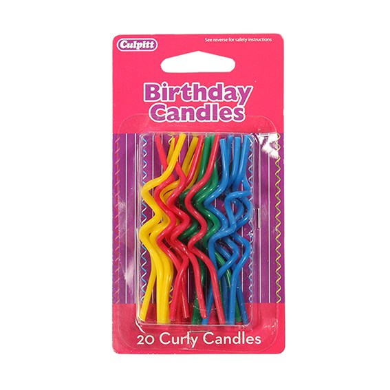Pack Bougies Twister Multicolores (x20)