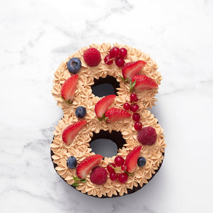 Number Cake Gateau chiffre 8 Caramel chocolat Love and Cakes Paris