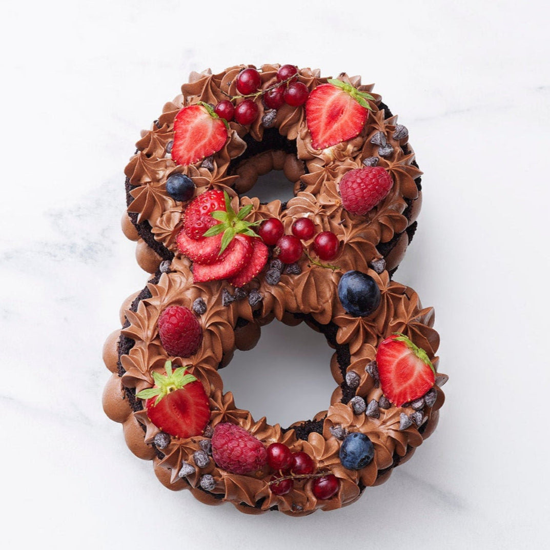 Number Cake Gateau chiffre 8 double chocolat Love and Cakes Paris