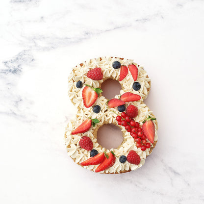 Number Cake Gateau chiffre 8 Vanille Love and Cakes Paris