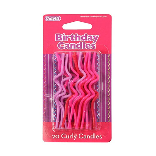 Pack Bougies Twister Rose Violet (x20)
