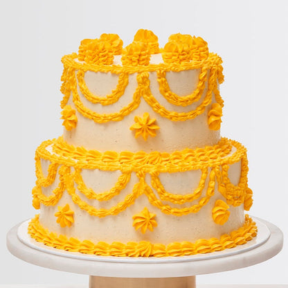 Wedding_Celebration_cake_Louisiana_Vintage_Bordures Jaunes Love_and_Cakes_Paris