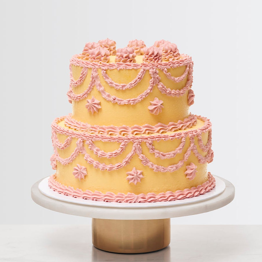 Wedding_Celebration_cake_Miami_Mangue_Vintage_Love_and_Cakes_Paris Jaune Rose